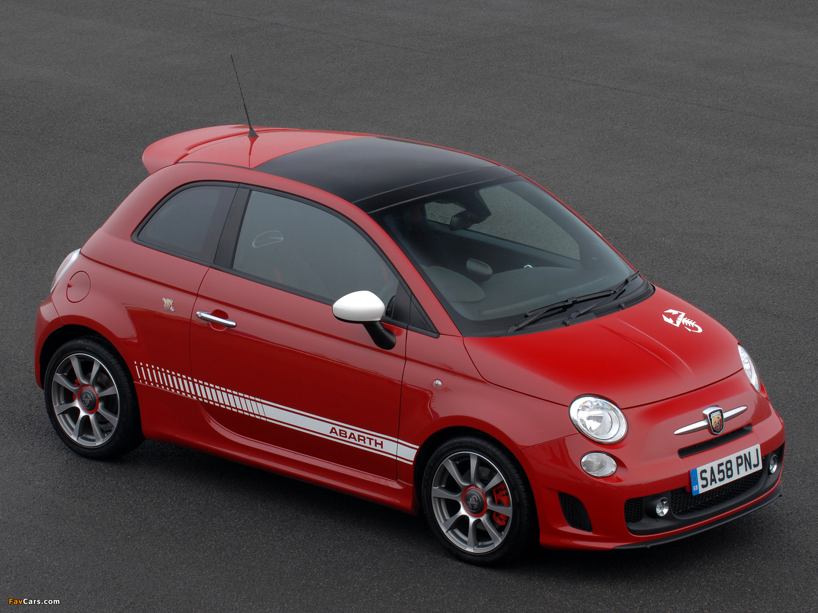 Abarth 500 UK-spec (2009) photos (1600 x 1200)