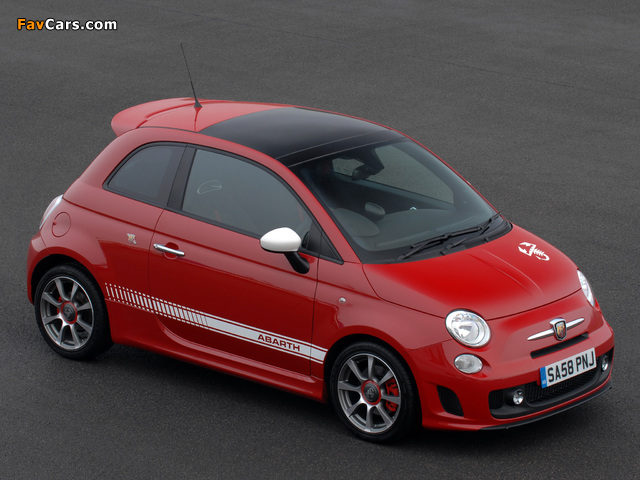 Abarth 500 UK-spec (2009) photos (640 x 480)