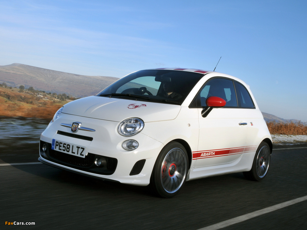 Abarth 500 UK-spec (2009) pictures (1024 x 768)