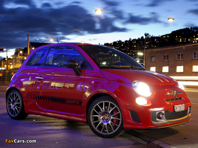 Abarth 695 Tributo Ferrari (2010) wallpapers (640 x 480)