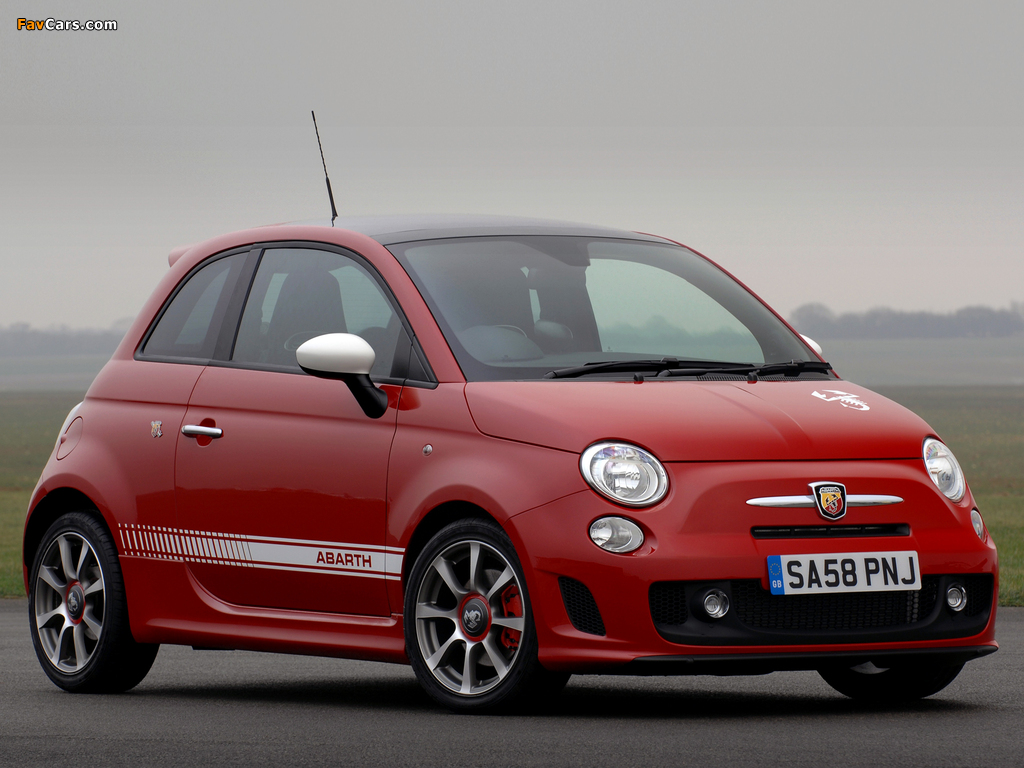 Abarth 500 UK-spec (2009) wallpapers (1024 x 768)