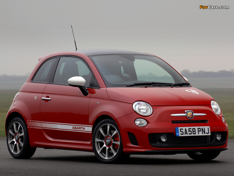 Abarth 500 UK-spec (2009) wallpapers (800 x 600)