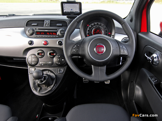 Fiat 500 TwinAir by Abarth UK-spec (2012) wallpapers (640 x 480)