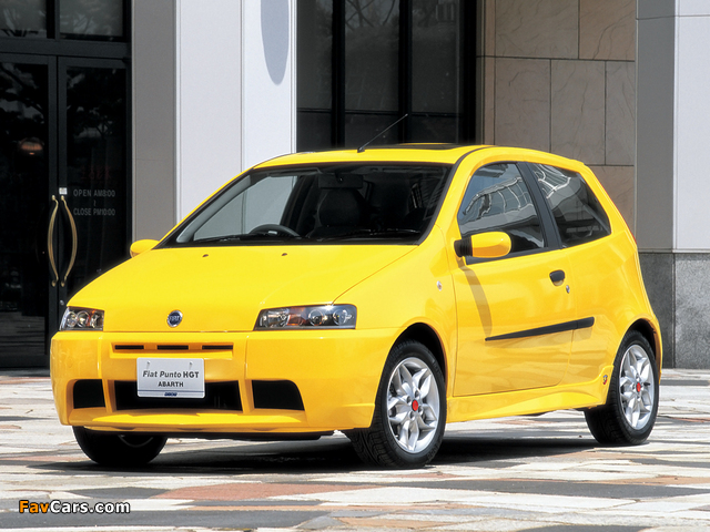 Pictures of Fiat Punto HGT Abarth JP-spec 188 (2001–2003) (640 x 480)