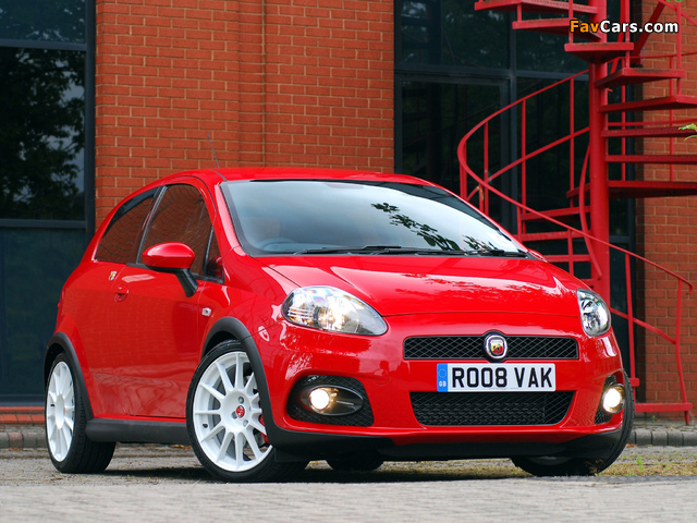 Abarth Grande Punto esseesse UK-spec 199 (2008–2010) wallpapers (640 x 480)