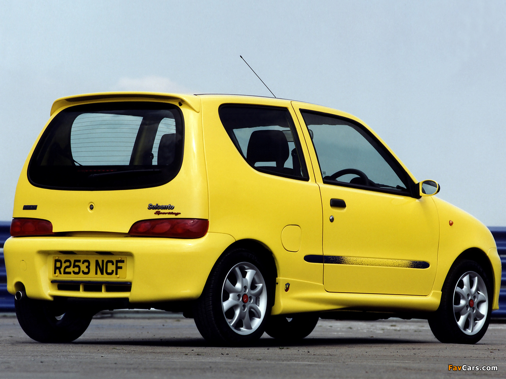 Fiat Seicento Sporting Abarth UK-spec (1998–2001) images (1024 x 768)