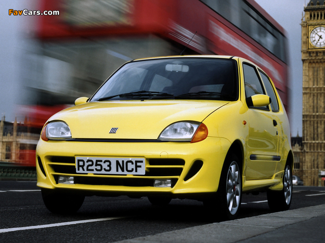 Fiat Seicento Sporting Abarth UK-spec (1998–2001) wallpapers (640 x 480)