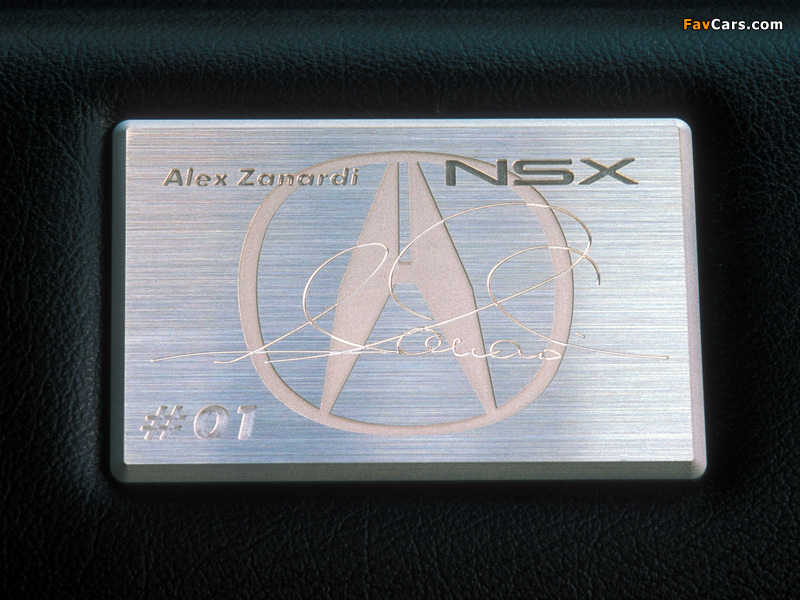 Acura NSX Alex Zanardi Edition (1999) pictures (800 x 600)