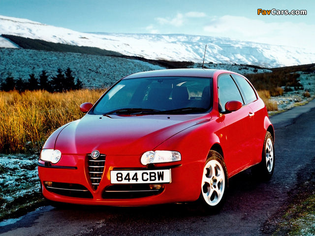 Alfa Romeo 147 3-door UK-spec 937A (2001–2004) wallpapers (640 x 480)