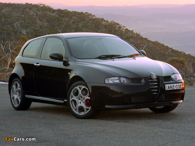 Alfa Romeo 147 GTA AU-spec 937A (2003–2005) pictures (640 x 480)