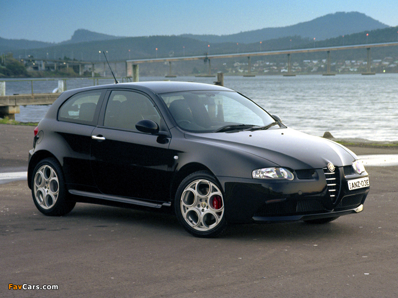 Alfa Romeo 147 GTA AU-spec 937A (2003–2005) wallpapers (800 x 600)