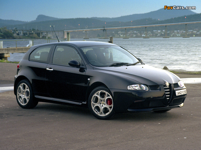 Alfa Romeo 147 GTA AU-spec 937A (2003–2005) wallpapers (640 x 480)