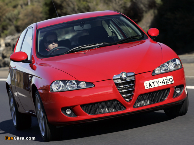 Alfa Romeo 147 3-door AU-spec 937A (2005–2009) wallpapers (640 x 480)