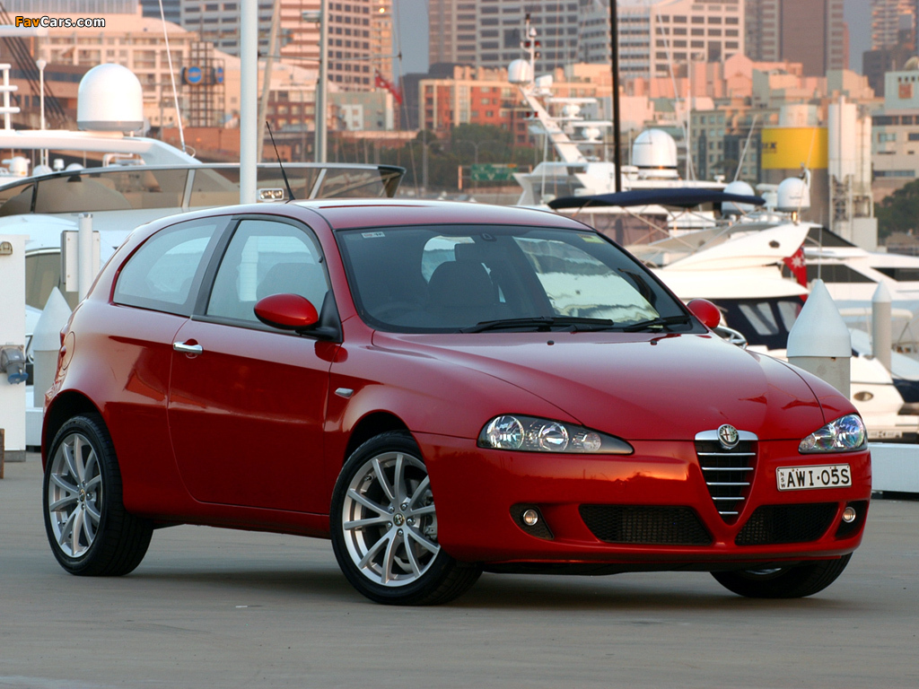 Alfa Romeo 147 Ti 3-door AU-spec 937A (2006) wallpapers (1024 x 768)