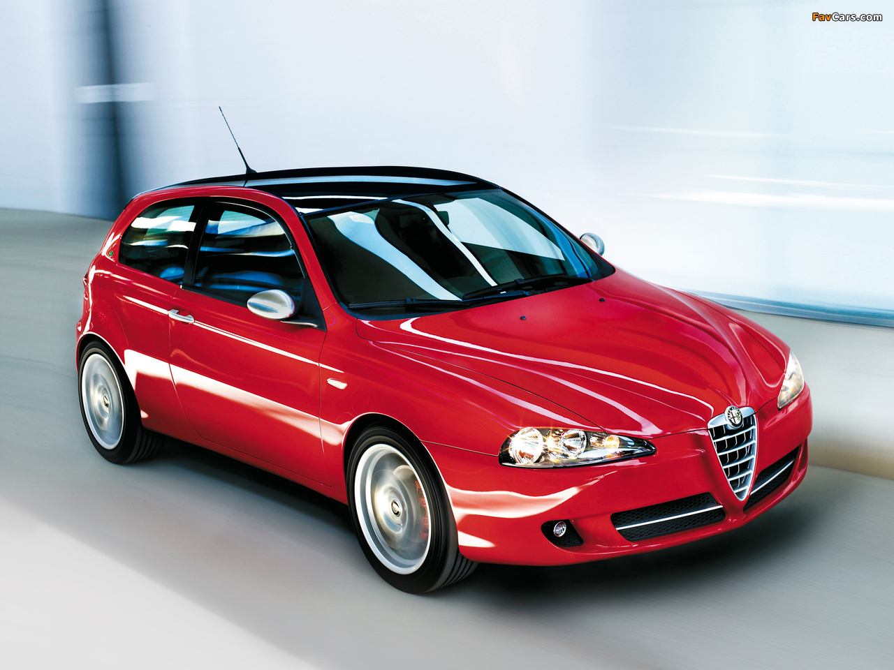 Alfa Romeo 147 Quadrifoglio Verde 937A (2008–2009) wallpapers (1280 x 960)