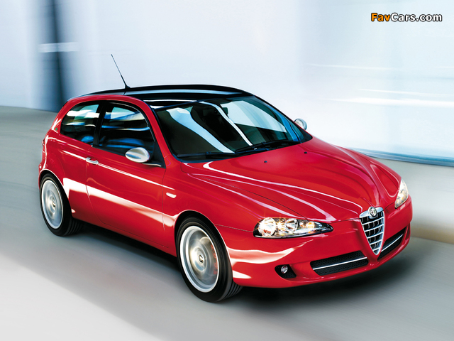 Alfa Romeo 147 Quadrifoglio Verde 937A (2008–2009) wallpapers (640 x 480)