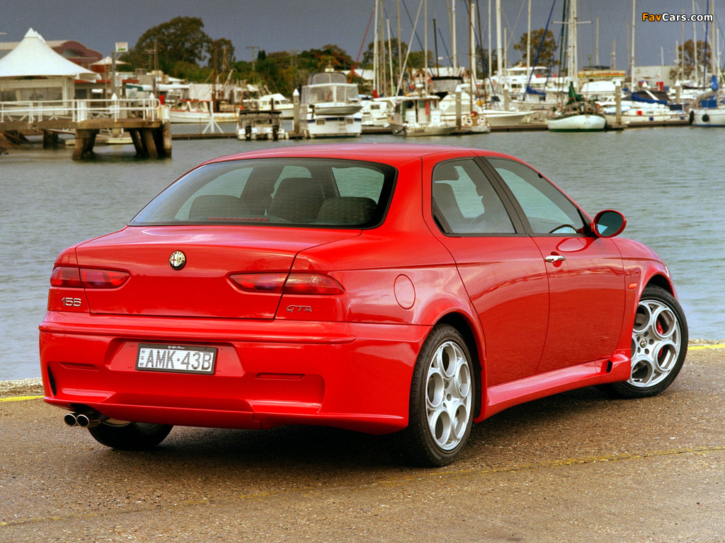 Alfa Romeo 156 GTA AU-spec 932A (2002–2003) photos (1024 x 768)