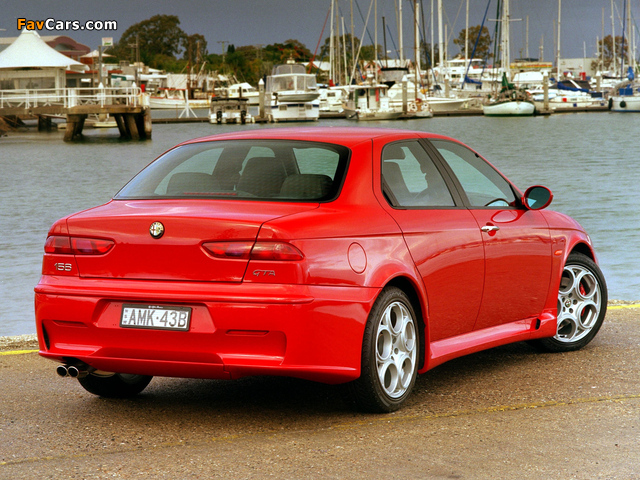 Alfa Romeo 156 GTA AU-spec 932A (2002–2003) photos (640 x 480)