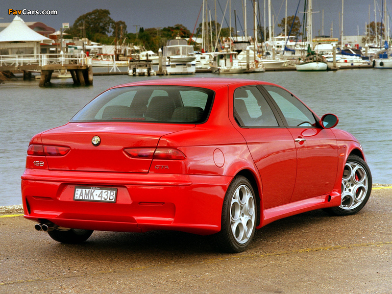 Alfa Romeo 156 GTA AU-spec 932A (2002–2003) photos (800 x 600)