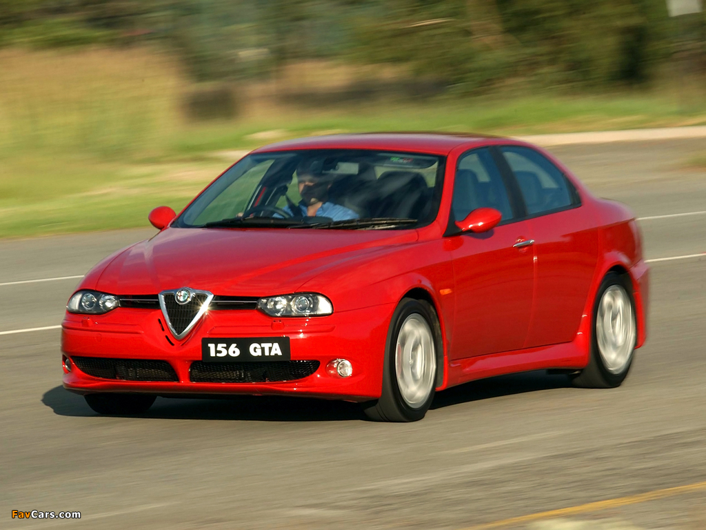 Alfa Romeo 156 GTA ZA-spec 932A (2003–2005) images (1024 x 768)