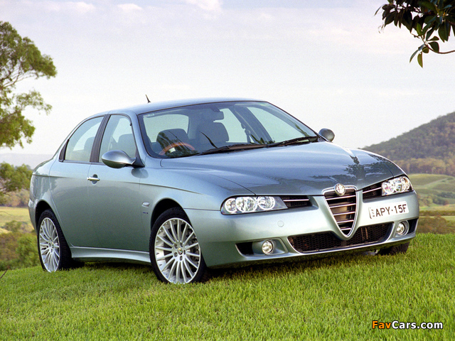 Alfa Romeo 156 2.0 JTS AU-spec 932A (2003–2005) pictures (640 x 480)