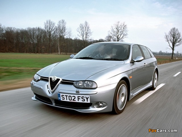Alfa Romeo 156 Sportwagon GTA UK-spec 932B (2002–2005) wallpapers (640 x 480)