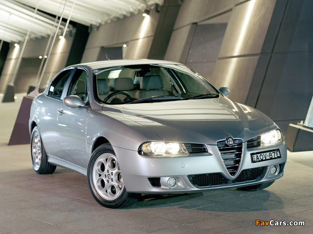 Alfa Romeo 156 2.5 V6 AU-spec 932A (2003–2005) wallpapers (640 x 480)