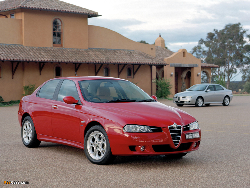 Alfa Romeo 156 2.5 V6 AU-spec 932A (2003–2005) wallpapers (1024 x 768)