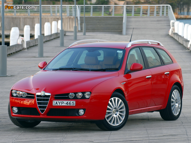 Alfa Romeo 159 Sportwagon 2.2 JTS AU-spec 939B (2006–2008) images (640 x 480)
