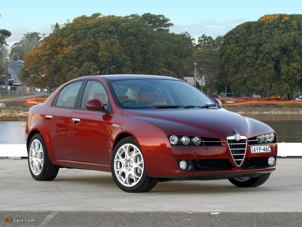 Alfa Romeo 159 3.2 JTS Q4 AU-spec 939A (2006–2008) photos (1024 x 768)