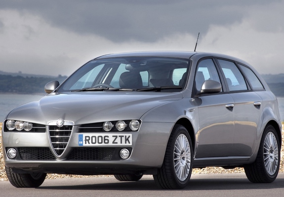 Alfa Romeo 159 Sportwagon 2.2 JTS UK-spec 939B (2006–2008) photos