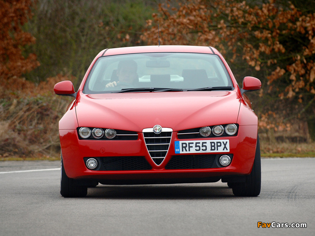 Alfa Romeo 159 1.9 JTDm UK-spec 939A (2006–2008) photos (640 x 480)