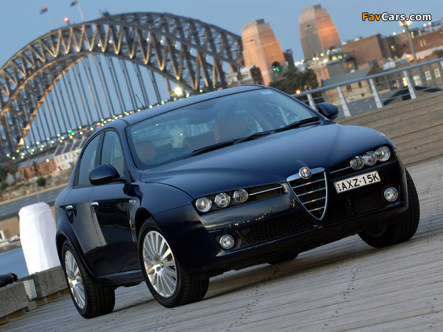 Alfa Romeo 159 2.2 JTS AU-spec 939A (2006–2008) photos (640 x 480)