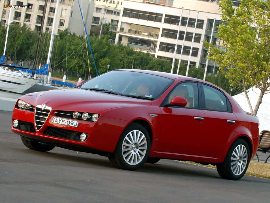 Alfa Romeo 159 2.2 JTS AU-spec 939A (2006–2008) photos (1024 x 768)
