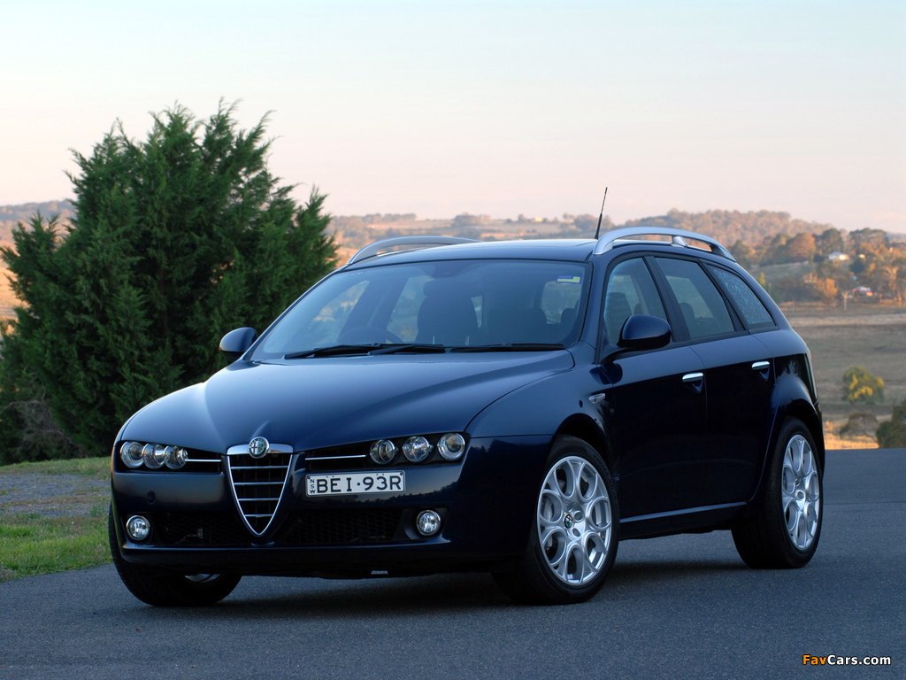 Alfa Romeo 159 Sportwagon 3.2 JTS Q4 AU-spec 939B (2006–2008) pictures (1024 x 768)