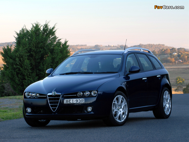 Alfa Romeo 159 Sportwagon 3.2 JTS Q4 AU-spec 939B (2006–2008) pictures (640 x 480)