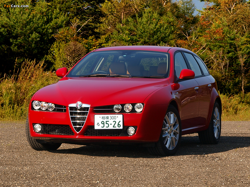 Alfa Romeo 159 Sportwagon 3.2 JTS Q4 JP-spec 939B (2006–2008) pictures (1024 x 768)