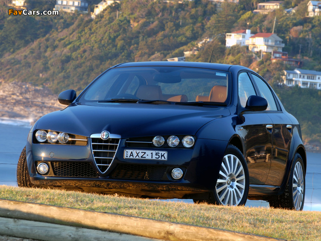Alfa Romeo 159 2.2 JTS AU-spec 939A (2006–2008) pictures (640 x 480)