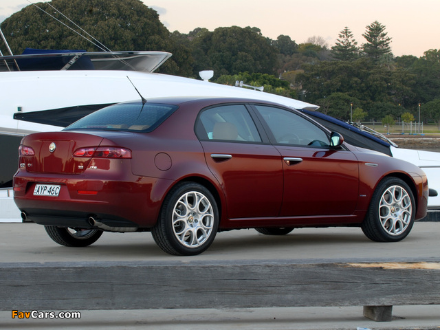 Alfa Romeo 159 3.2 JTS Q4 AU-spec 939A (2006–2008) pictures (640 x 480)