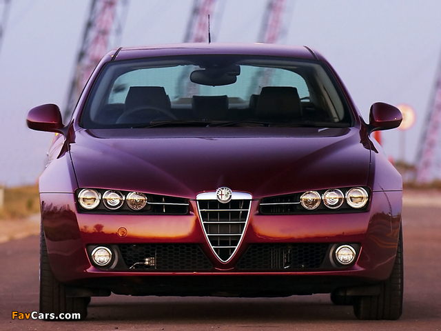 Alfa Romeo 159 3.2 JTS Q4 ZA-spec 939A (2006–2008) wallpapers (640 x 480)