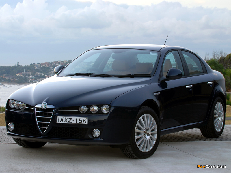 Alfa Romeo 159 2.2 JTS AU-spec 939A (2006–2008) wallpapers (800 x 600)