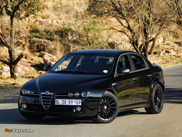 Alfa Romeo 159 Ti ZA-spec 939A (2008–2011) wallpapers (640 x 480)