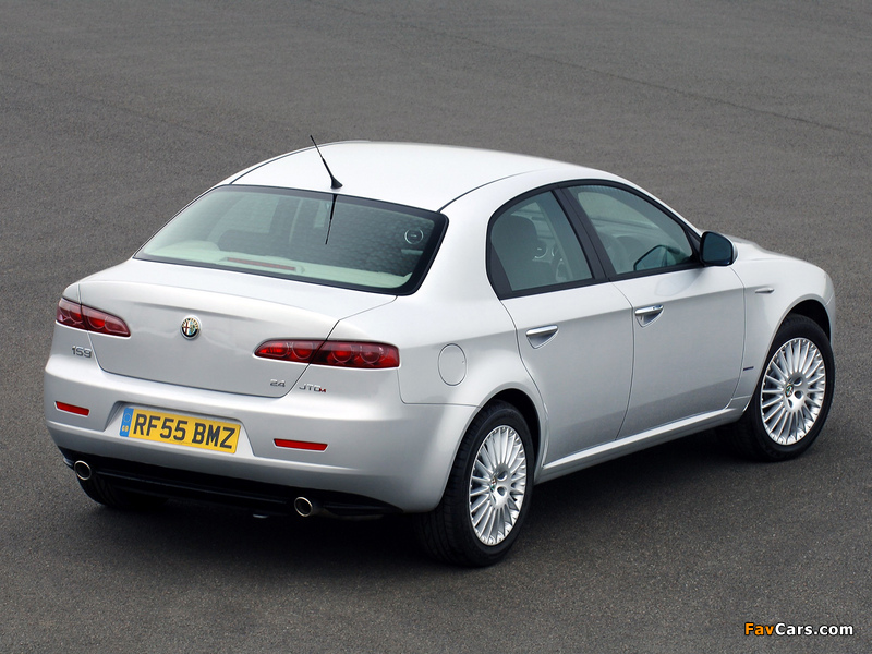 Photos of Alfa Romeo 159 2.4 JTDm UK-spec 939A (2006–2008) (800 x 600)