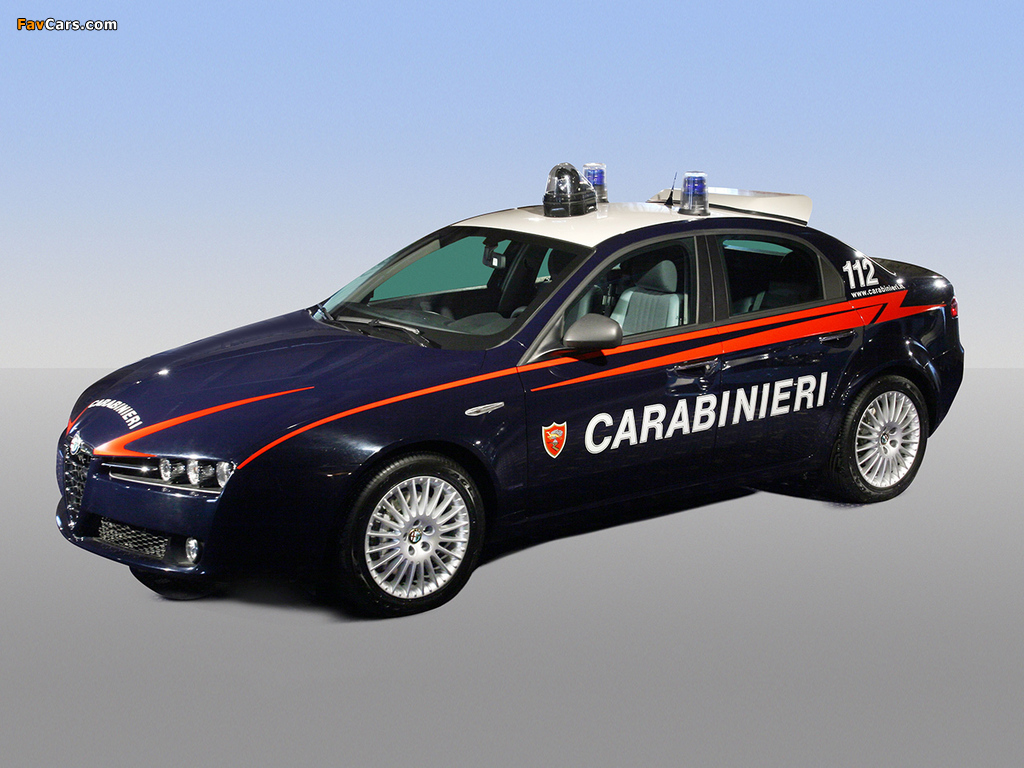 Alfa Romeo 159 Carabinieri 939A (2006–2008) wallpapers (1024 x 768)