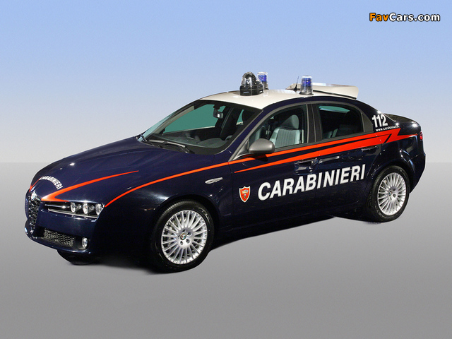 Alfa Romeo 159 Carabinieri 939A (2006–2008) wallpapers (640 x 480)