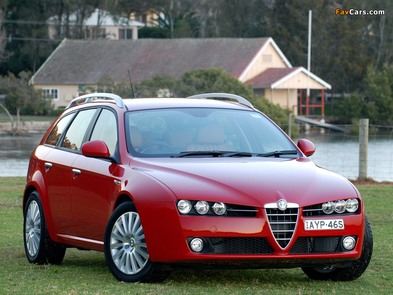 Alfa Romeo 159 Sportwagon 2.2 JTS AU-spec 939B (2006–2008) wallpapers (800 x 600)