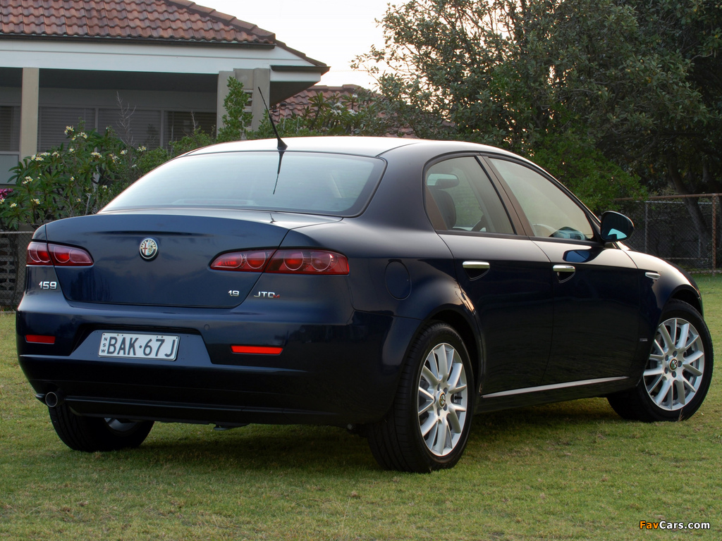 Alfa Romeo 159 1.9 JTDm AU-spec 939A (2006–2008) wallpapers (1024 x 768)