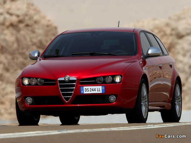 Alfa Romeo 159 Sportwagon Ti 939B (2008–2011) wallpapers (640 x 480)