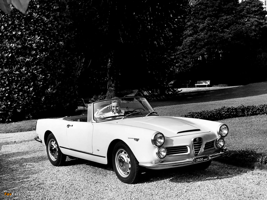 Alfa Romeo 2600 Spider 106 (1962–1965) pictures (1024 x 768)