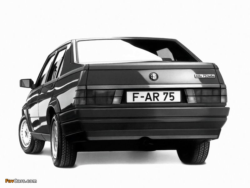 Images of Alfa Romeo 75 1.8 Turbo 162B (1986–1988) (800 x 600)